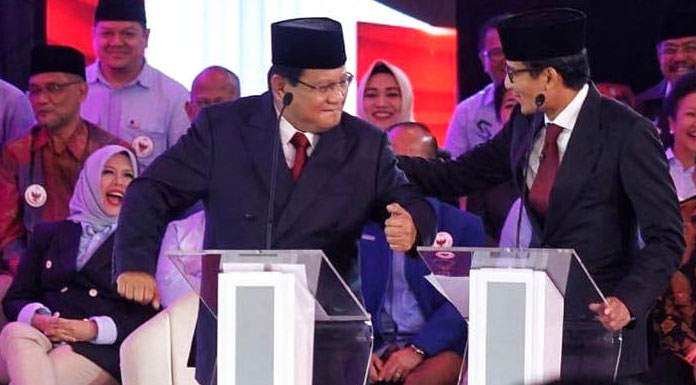 Prabowo berjoget cairkan suasana debat yang kaku /ist