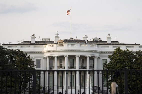 Foto yang diabadikan pada 8 April 2021 ini menunjukkan Gedung Putih di Washington DC, Amerika Serikat. (Xinhua/Liu Jie)