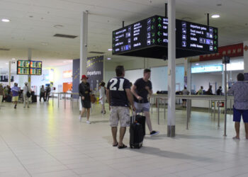 Suasana di Bandar Udara Gold Coast. /ist