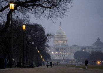 Foto yang diabadikan pada 26 Januari 2021 ini menunjukkan gedung Capitol AS di Washington DC, Amerika Serikat. (Xinhua/Liu Jie)