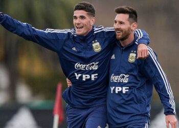 Rodrigo De Paul dan Messi/ ist