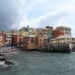 Foto yang diabadikan pada 23 Agustus 2021 ini menunjukkan pemandangan Desa Boccadasse di Genoa, Italia. (Xinhua/Alberto Lingria)
