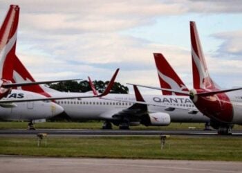 Beberapa pesawat komersil milik Qantas. / ABC Australia