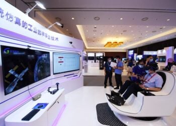Suasana Konferensi Ekonomi Digital Global 2021 di Beijing. /ist