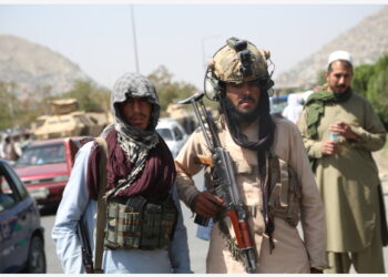 Para militan Taliban Afghanistan berjaga-jaga di Kabul, ibu kota Afghanistan, pada 16 Agustus 2021. (Xinhua/Str)