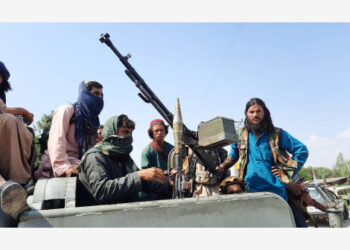 Para militan Taliban terlihat di Mehtarlam, ibu kota Provinsi Laghman, Afghanistan timur, pada 15 Agustus 2021. (Xinhua/Str)