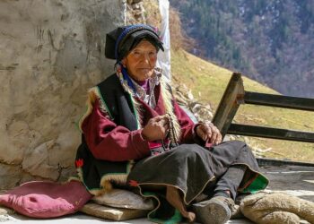 potret orang lanjut usia di tibet./ist