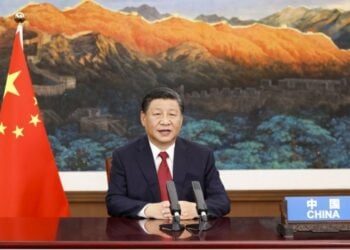 Presiden China Xi Jinping berpidato pada debat umum sidang Majelis Umum PBB ke-76 via video, di Beijing, ibu kota China, pada 21 September 2021. (Xinhua/Huang Jingwen)