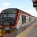 NAIROBI, Sebuah kereta tiba di Stasiun Nairobi di Jalur Kereta Rel Standar (Standard Gauge Railway/SGR) Mombasa-Nairobi di Nairobi, ibu kota Kenya, pada 17 November 2021. (Xinhua/Dong Jianghui)