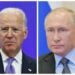 Foto kombinasi ini menampilkan Presiden Amerika Serikat Joe Biden (kiri) dan Presiden Rusia Vladimir Putin. (Xinhua)