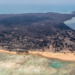Foto dari udara yang diabadikan oleh pesawat Orion milik Angkatan Udara Selandia Baru pada 17 Januari 2022 ini menunjukkan pemandangan pulau utama di Tonga usai letusan gunung berapi. (Xinhua/Kementerian Pertahanan Selandia Baru)