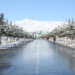 KABUL, Foto yang diabadikan pada 7 Februari 2022 ini menunjukkan sebuah jalan menuju Danau Qargha di Kabul, Afghanistan. (Xinhua/Saifurahman Safi)