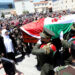 RAMALLAH, Pasukan kehormatan Palestina menggotong peti mati dalam upacara pemakaman jurnalis Al-Jazeera Shireen Abu Akleh di kantor pusat Otoritas Palestina di Kota Ramallah, Tepi Barat, pada 12 Mei 2022. Jurnalis Al-Jazeera Shireen Abu Akleh tewas di wilayah utara Tepi Barat yang diduduki pada Rabu (11/5) pagi waktu setempat. (Xinhua/Nidal Eshtayeh)
