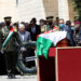 RAMALLAH, Presiden Palestina Mahmoud Abbas meletakkan karangan bunga dalam upacara pemakaman jurnalis Al-Jazeera Shireen Abu Akleh di kantor pusat Otoritas Palestina di Kota Ramallah, Tepi Barat, pada 12 Mei 2022. Jurnalis Al-Jazeera Shireen Abu Akleh tewas di wilayah utara Tepi Barat yang diduduki pada Rabu (11/5) pagi waktu setempat. (Xinhua/Nidal Eshtayeh)