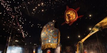 WASHINGTON DC, Foto yang diabadikan pada 17 Mei 2022 ini menunjukkan sebuah pameran di Museum Nasional Indian Amerika di Washington DC, Amerika Serikat (AS). Museum Nasional Indian Amerika di Washington DC dibuka pada 2004 dengan lebih dari 800.000 objek pameran. (Xinhua/Liu Jie)