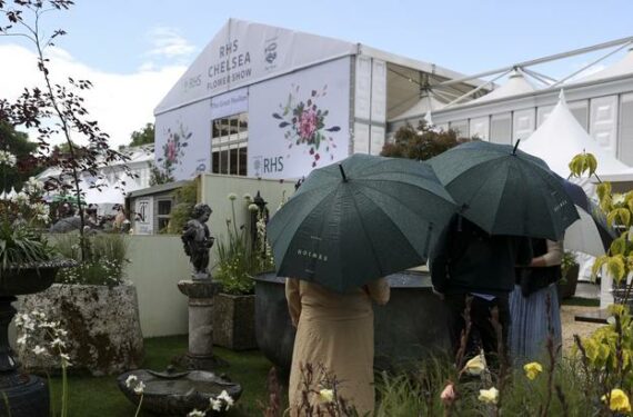 LONDON, Sejumlah orang menghadiri acara Royal Horticultural Society (RHS) Chelsea Flower Show di London, Inggris, pada 24 Mei 2022. Ajang tahunan RHS Chelsea Flower Show dibuka untuk umum pada Selasa (24/5). (Xinhua/Han Yan)