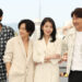 CANNES, Aktor dan aktris Korea Selatan Gang Dong-won, Lee Joo-young, Lee Ji-eun, dan Song Kang-Ho (dari kiri ke kanan) berpose dalam sebuah sesi pemotretan untuk film "Broker (Les Bonnes Etoiles)" yang ditampilkan dalam Kompetisi Resmi pada Festival Film Cannes ke-75 di Cannes, Prancis selatan, pada 27 Mei 2022. (Xinhua/Gao Jing)