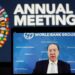Presiden Grup Bank Dunia David Malpass berbicara pada sebuah konferensi pers virtual dalam pertemuan tahunan Grup Bank Dunia dan Dana Moneter Internasional (IMF) di Washington DC, Amerika Serikat, pada 14 Oktober 2020. (Xinhua/Liu Jie )