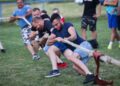 ZAGREB, Sejumlah orang ambil bagian dalam permainan tarik tambang saat Pertandingan Desa di Desa Paukovec, dekat Kota Sveti Ivan Zelina, Kroasia, pada 25 Juni 2022. (Xinhua/PIXSELL/Zeljko Hladika)