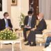 PHNOM PENH, Raja Kamboja Norodom Sihamoni (kedua dari kanan) bertemu dengan Anggota Dewan Negara sekaligus Menteri Luar Negeri China Wang Yi yang melakukan lawatan di Phnom Penh, Kamboja, pada 3 Agustus 2022. (Xinhua/Wu Changwei)