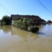 BRODARCI, Foto yang diabadikan pada 18 September 2022 ini menunjukkan sejumlah rumah yang terendam banjir akibat hujan deras di Brodarci, Kroasia tengah. (Xinhua/PIXSELL/Kristina Stedul Fabac)