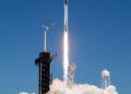 FLORIDA, Roket Falcon 9 SpaceX yang mengangkut pesawat luar angkasa Crew Dragon Endurance diluncurkan dalam misi SpaceX Crew-5 NASA ke Stasiun Luar Angkasa Internasional (International Space Station/ISS) di Kennedy Space Center NASA di Florida, Amerika Serikat (AS), pada 5 Oktober 2022. NASA dan SpaceX meluncurkan misi Crew-5 ke ISS pada Rabu (5/10). (Xinhua/NASA/Joel Kowsky)
