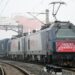 XI'AN, Kereta kargo China-Eropa No. X8151 bersiap untuk berangkat dari Pelabuhan Internasional Xi'an di Xi'an, Provinsi Shaanxi, China barat laut, pada 23 November 2022. Mengangkut produk peralatan rumah tangga, kereta tersebut berangkat dari Xi'an menuju Eropa pada Rabu (23/11), menandai perjalanan ke-4.000 kereta kargo China-Eropa yang diberangkatkan dari Shaanxi pada 2022. (Xinhua/Li Yibo)