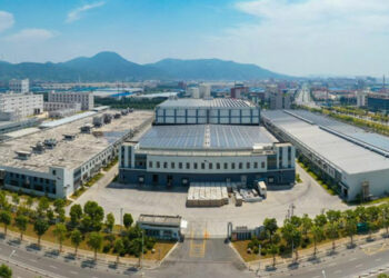 Pusat Industri Makanan dan Ekonomi Digital JD YuanHong, bagian dari Proyek “Dua Negara, Taman Kembar” China-Indonesia di Fuzhou, China. (Xinhua/Pusat Gambar Kota Fuqing)