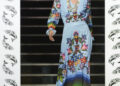 VANCOUVER, Seorang model memperagakan kreasi perancang busana Osamuskwasis Roan dalam ajang Vancouver Indigenous Fashion Week di Vancouver, Kanada, pada 29 November 2022. (Xinhua/Liang Sen)