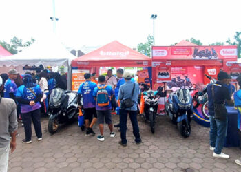 Potret booth Blicicil bersama Yamaha dalam sebuah acara Fun Bike di Bandung yang menawarkan berbagai promo penjualan motor bagi konsumen Blicicil. / Dok. Blicicil