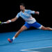 MELBOURNE, Petenis Serbia Novak Djokovic berlaga dalam pertandingan putaran kedua tunggal putra melawan Enzo Couacaud dari Prancis pada turnamen tenis Australian Open di Melbourne, Australia, pada 19 Januari 2023. (Xinhua/Guo Lei)
