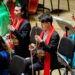 URUMQI, Foto yang diabadikan pada 14 Januari 2023 ini menunjukkan konser Tahun Baru Imlek yang dipersembahkan oleh orkestra rakyat Xinjiang Art Theater di Urumqi, Daerah Otonom Uighur Xinjiang, China barat laut. (Xinhua)